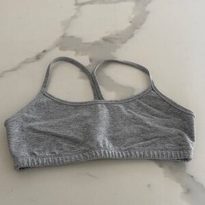 Beyond Yoga Heather Gray Seamless Sports Bralette